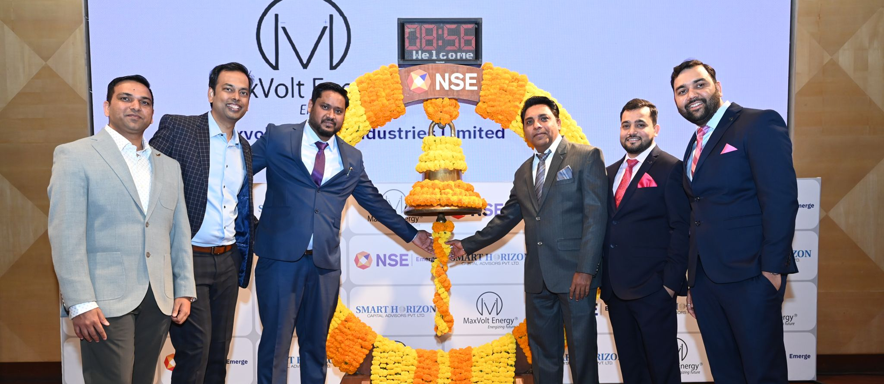 Another feather in the cap – listed Maxvolt Energy Industries Limited on NSE Emerge platform