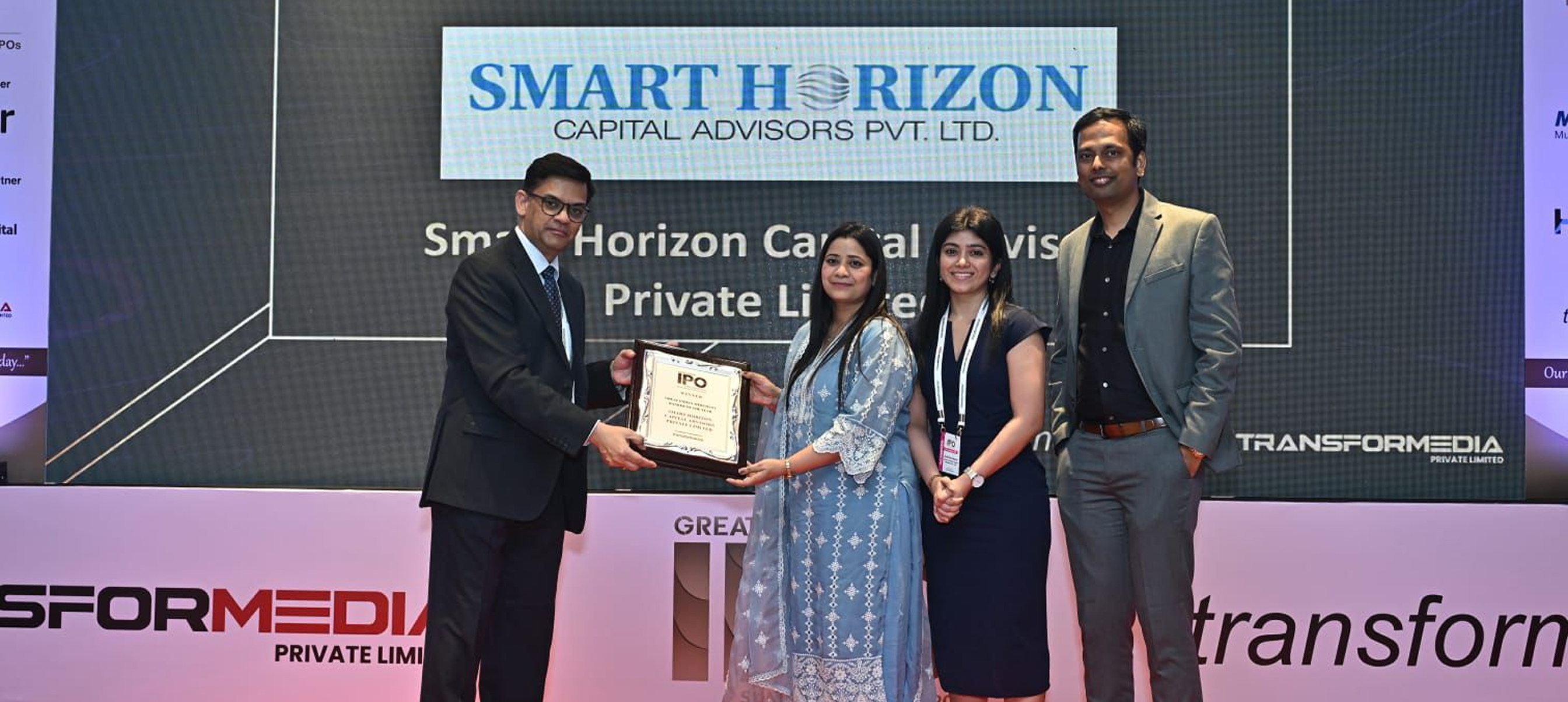Proud Moment award trophy received by Smart Horizon Capital Advisors