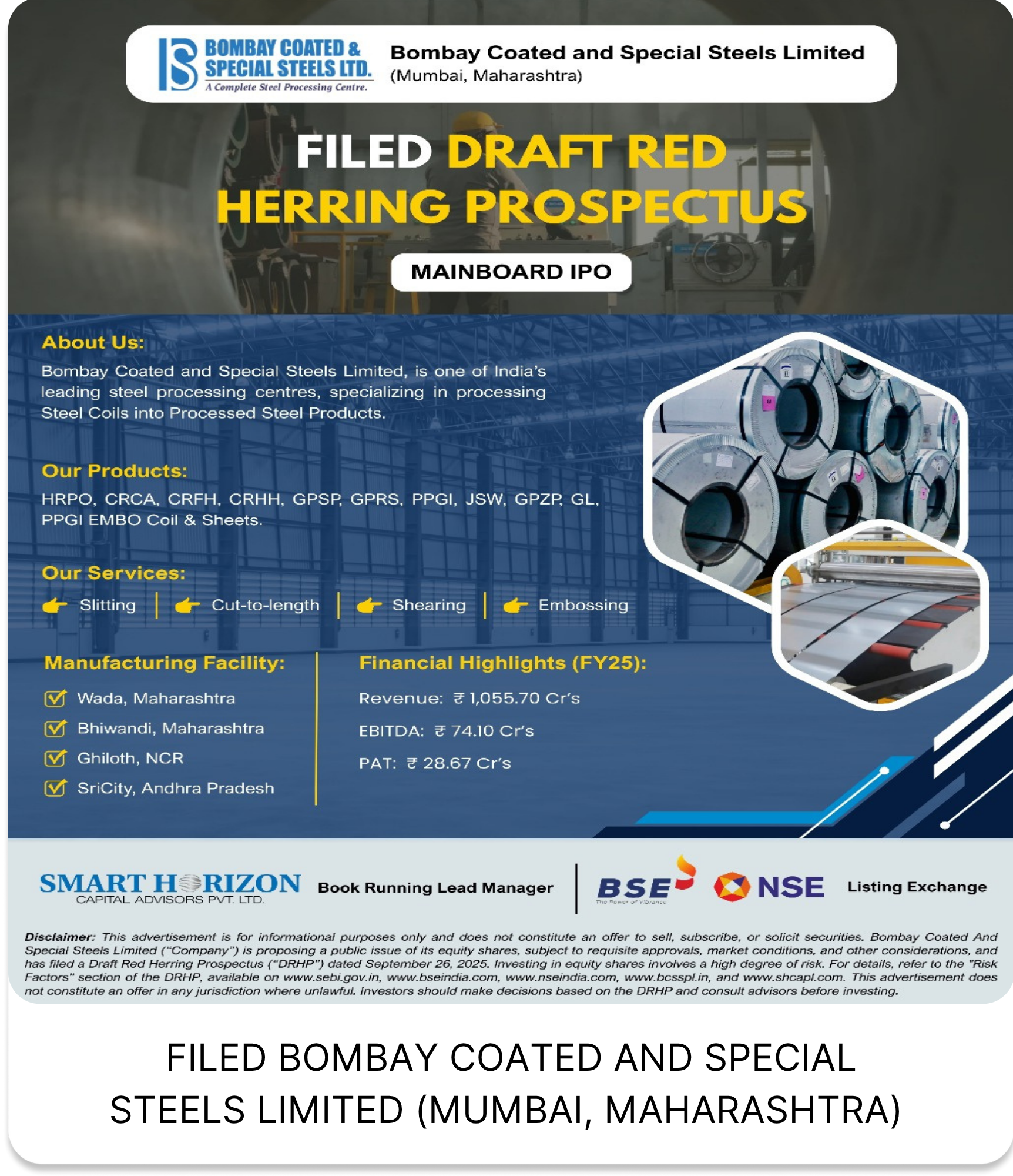 bombay coated and special steels limited